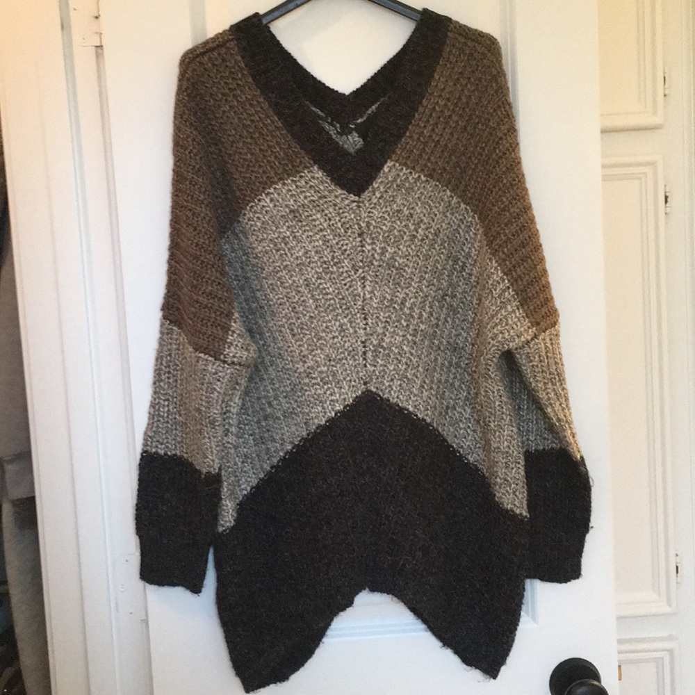 Color block sweater